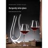 Burgundy Crystal Wine Glass and Decanter Set