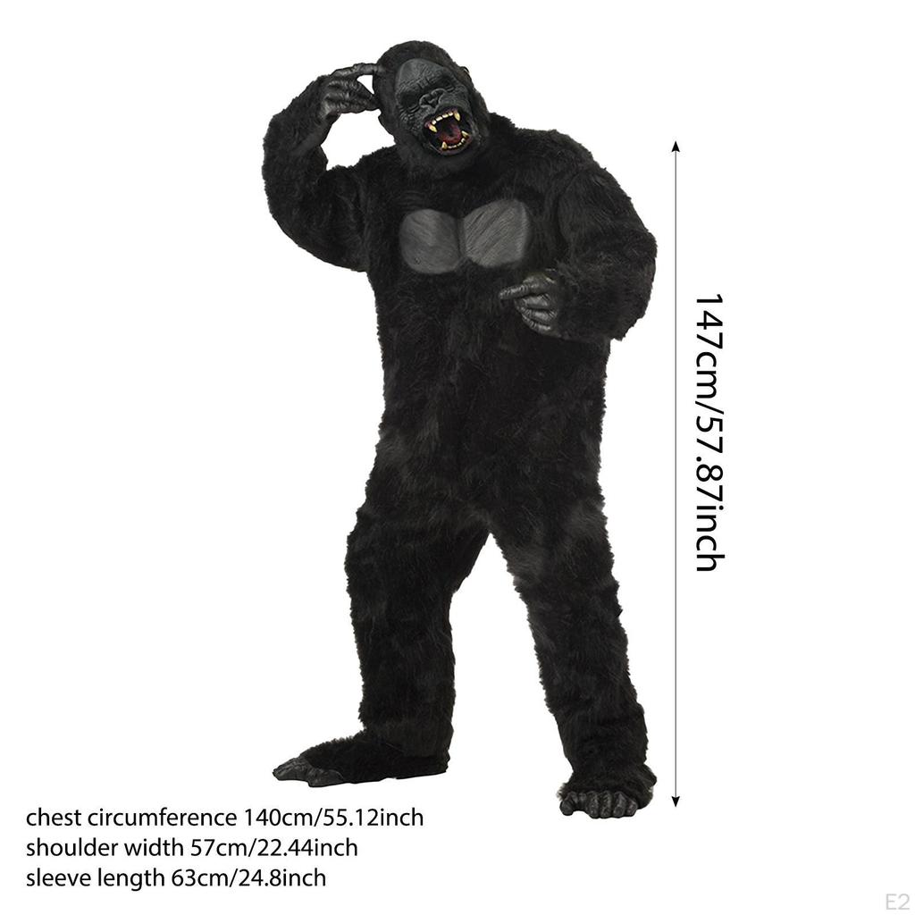 Halloween Gorilla Kostüm Cosplay Accessoire für Karneval Männer Frauen