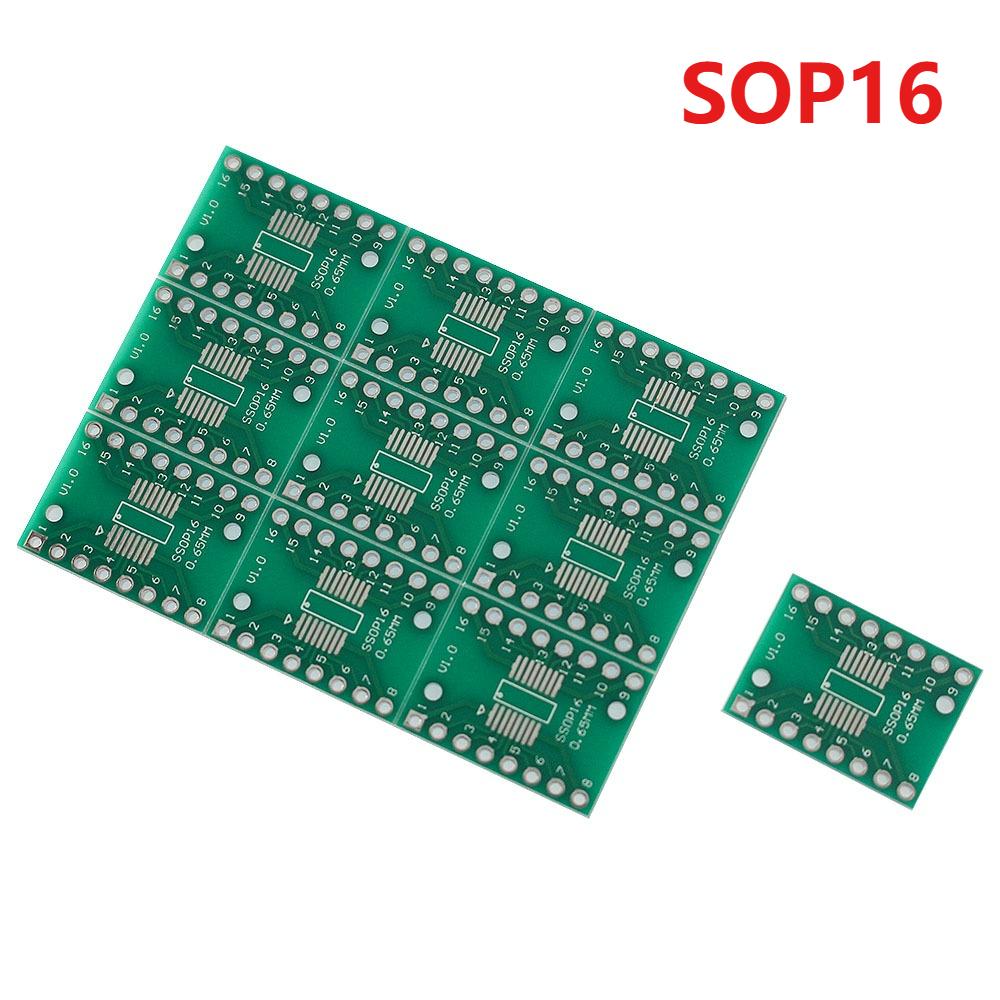10/30pcs PCB Adapter Board SMD To DIP SOP TSSOP SOP8 SOP14 SOP16 SOP20 SOP24 SOP28 IC Test Board Adapter Socket PCB Kit