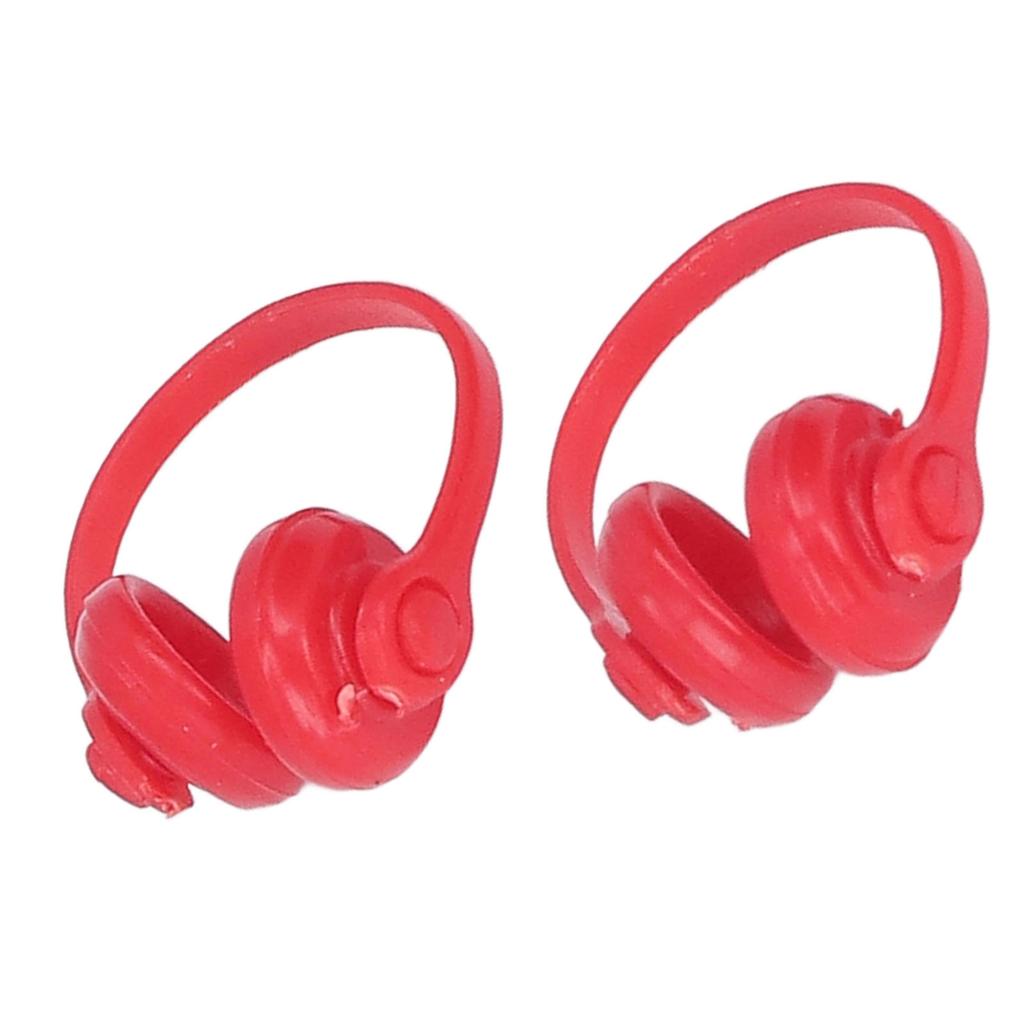 2pcs 1Celsius12 Scale  ature Headset Model High Simulation Lifelike Doll Headphone Decoration