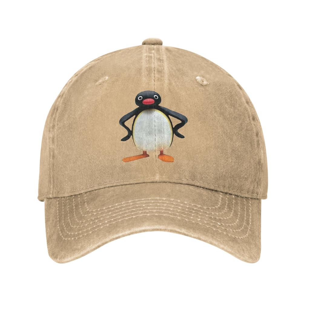 Angry Pingu Unisex Style Baseball Caps Distressed Cotton Caps Hat Casual Outdoor Activities Adjustable Headwear