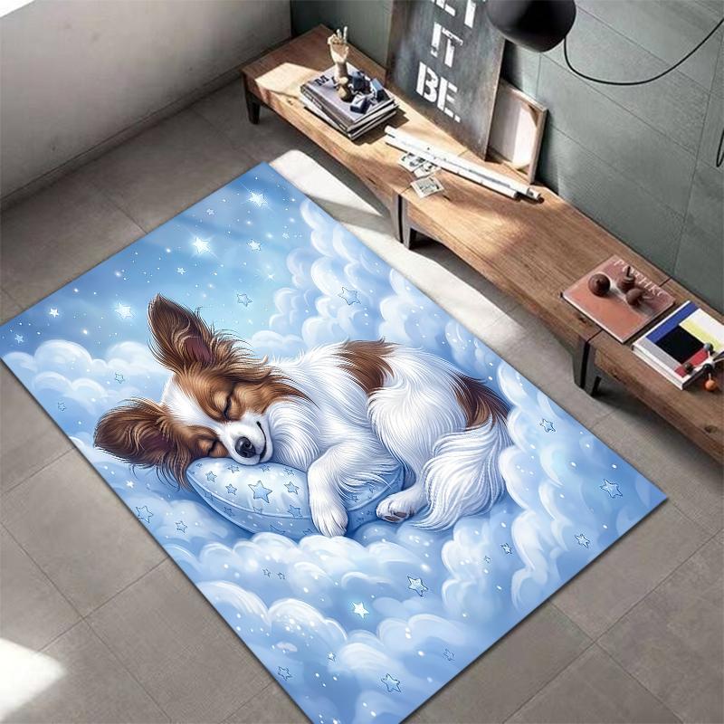 Blue cloud sleep animalPattern Square Carpet,Area Rug,Carpet Rug for Living Room Bedroom Sofa Playroom Decor,Non-slip Floor Mat,Holiday Birthday Gifts