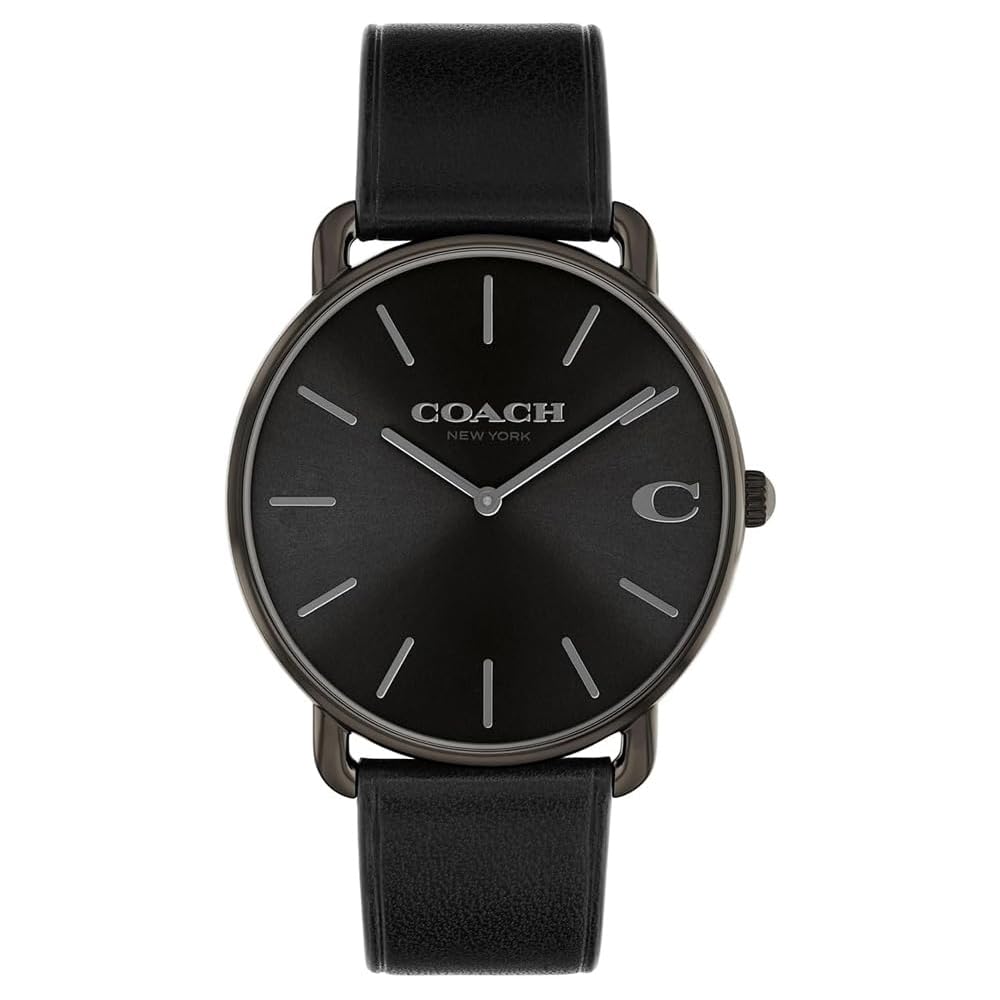 Coach Elliot Men s Watch Black Dial Leather Strap 14602719