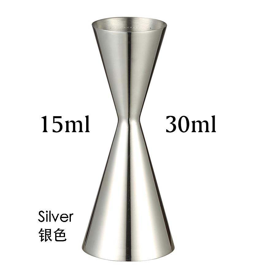 

Integrated-Style Jigger Double Cocktail Jigger Bar Measure with Etched Pattern Bar Tools