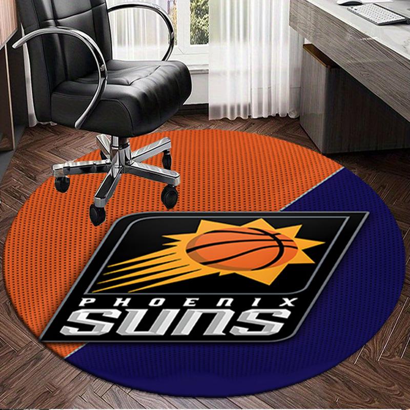 Phoenix Basketball Team Round Rug for Livingroom,Bedroom, Palyroom, Chair Rug, Area rug, Circle Carpet, Large Size Fan Christmas gift