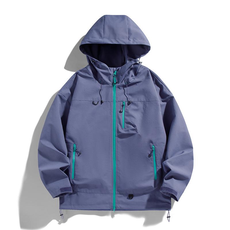 Ootd Outdoor Wasserdichte Bergsteigerjacke Plastikjacke Jacke Damen Vielseitiges Lässiges Paar Oberteil Jacke