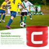 Banderole de căpitan pentru fotbal, reglabile, fotbal, baschet, jucător de braț, nailon elastic, benzi "C", accesorii sport de echipă pentru adulți și tineri