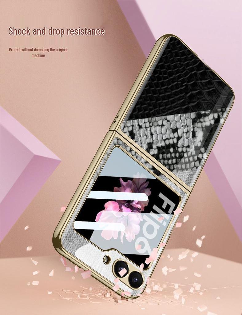 Samsung Z Flip 6 Foldable Screen Case: Anti-Drop, Electroplated, Personalized Protective Phone Cover