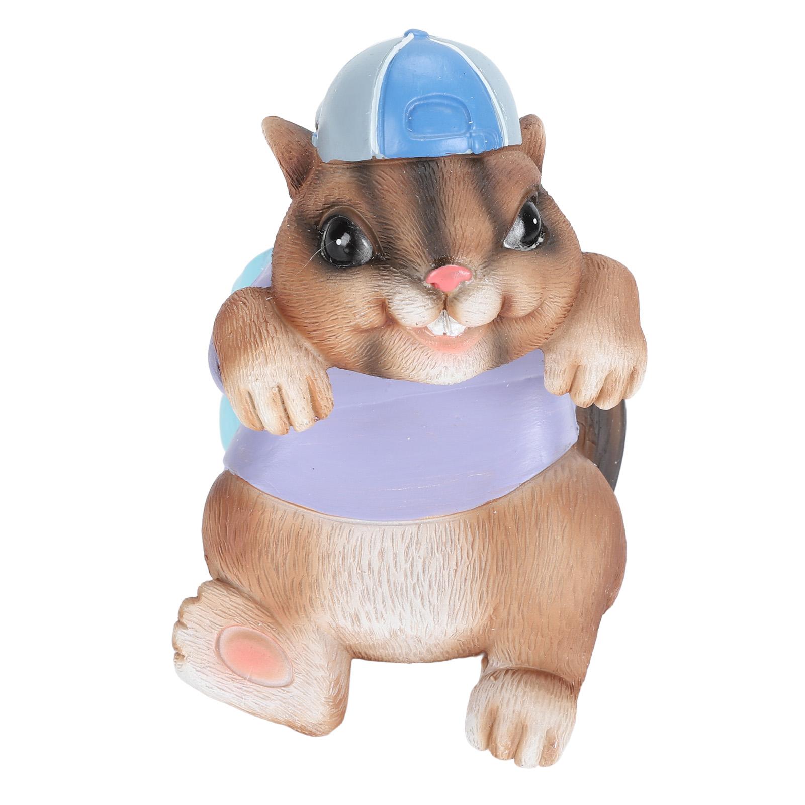 Животное кашпо, подвесной орнамент, реалистичный милый внешний вид, цветочный горшок, статуя для объятий для сада, двора, балкона Type C