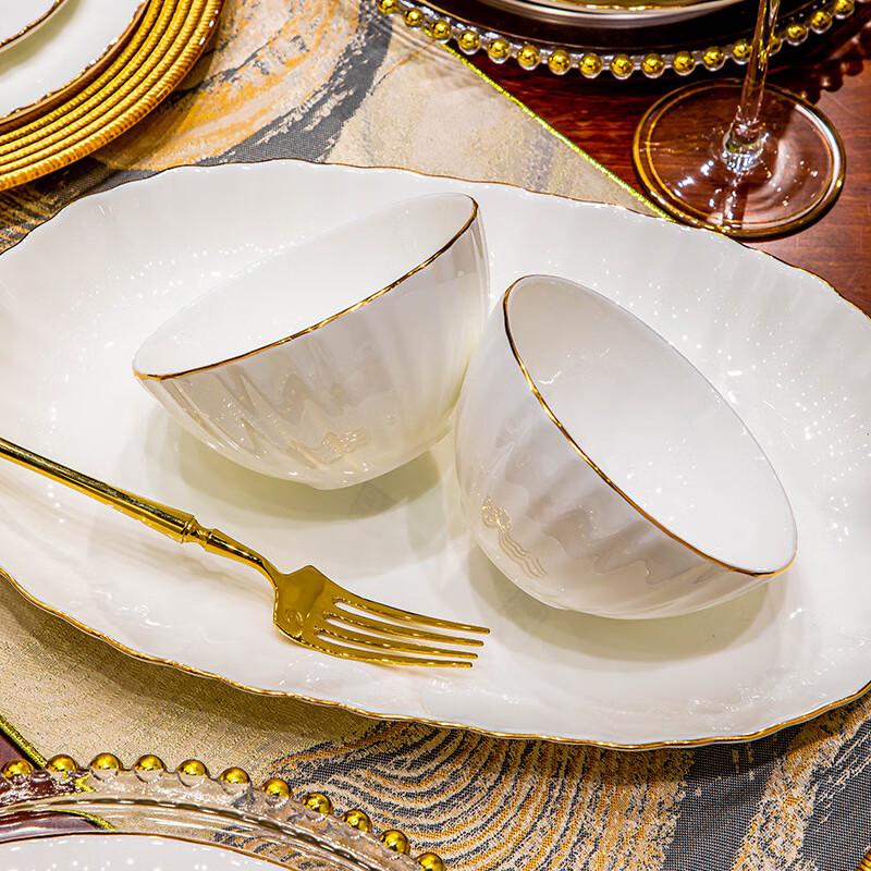 Ailan Huijia DH Starlight 58-Piece Ceramic Dinnerware Set