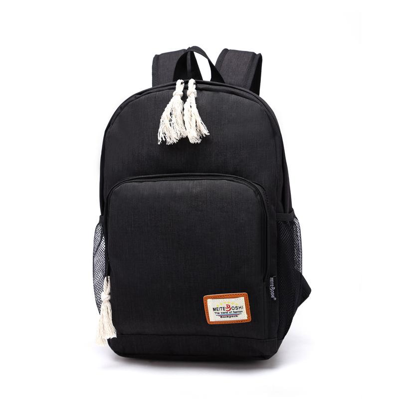 Schoolbag new backpack, British Oxford cloth flip solid color backpack outside casual sports bag wholesale