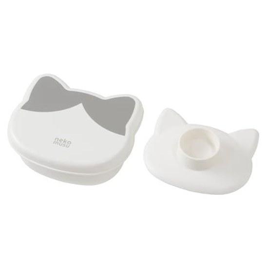 OSK Antibacterial Onigiri Case Nekomusu Cat-Shaped Rice Ball Easy Make Gray Hachiware NEK LS-22