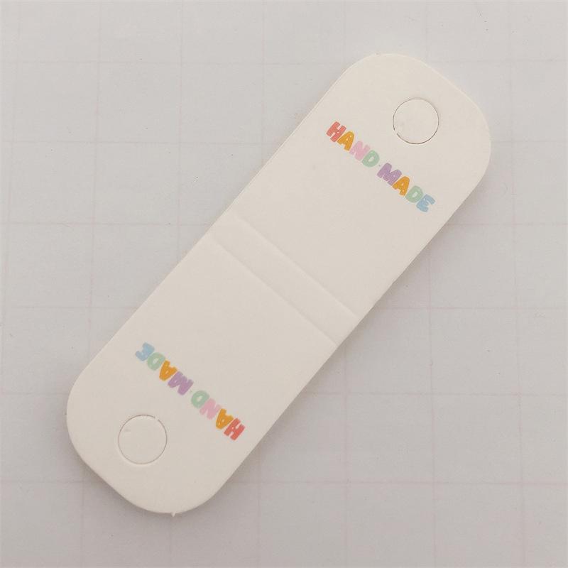 50Pcs Hair Rope Half Folded Card Hair Accessories Cardboard Display Card Labels Hair Rope Packaging Hanging Tag Cardboard Label