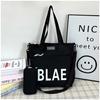Popular Shoulder Bag Female Simple Casual Student Class Tote Bag Large Capacity Letter Messenger Bag