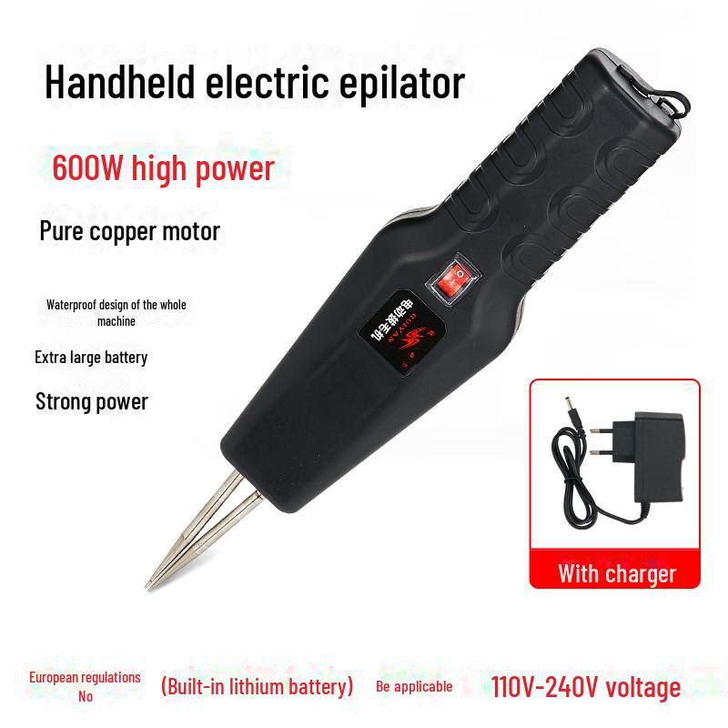 Mașină automată de jumulit păsări cu baterie litiu: Depilator Electric pentru Pui, Rață și Gâscă (Standardul European)