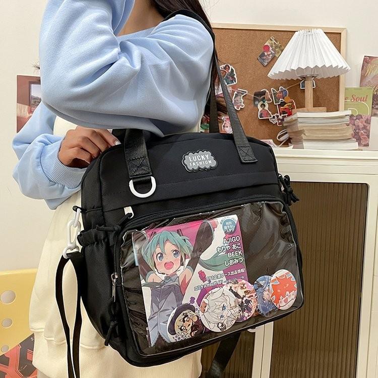 Stylish Casual Crossbody Tote Bag For Students With Multiple Color Options And Fashionable Look