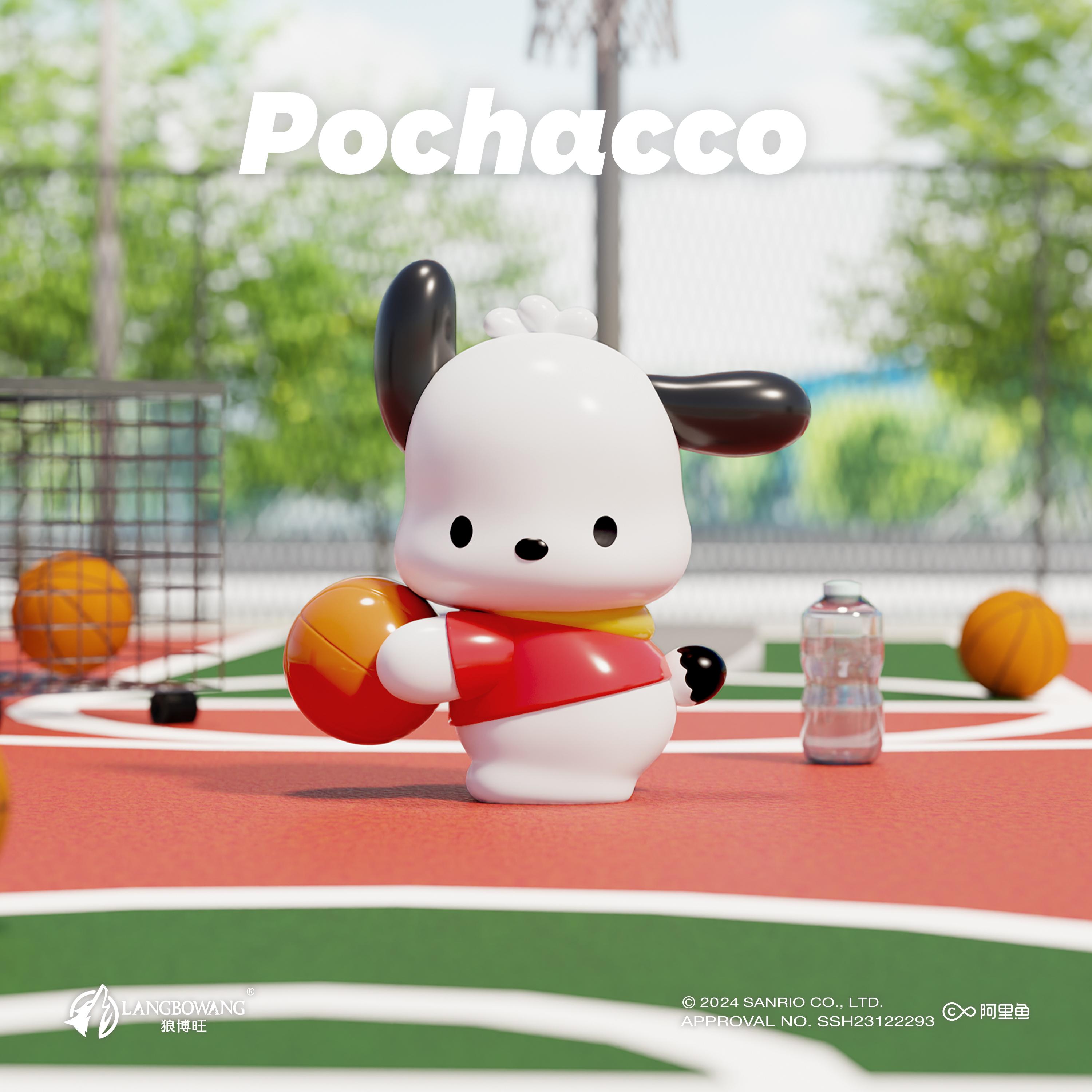 

Новые мультяшные аниме фигурки Sanrio Pochacco Периферийная модель Фигурка-игрушка Настольное украшение Подарок для детей Мальчика