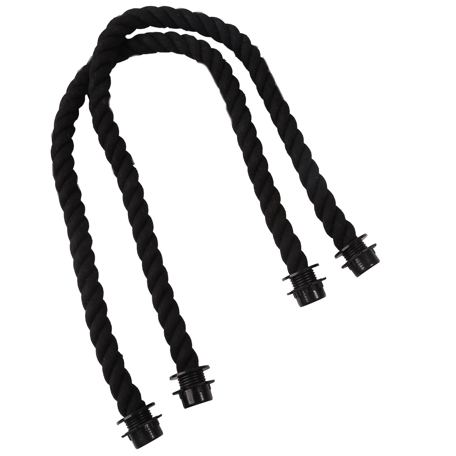 

Запасные ручки из веревки с холщовой вставкой для сумок, пляжной сумки-тоут, холщовой сумки, кошелька, сменные ремешки чёрный