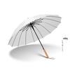16-Rib Wind-Resistant Straight and Curved Handle Umbrella with Custom Logo
