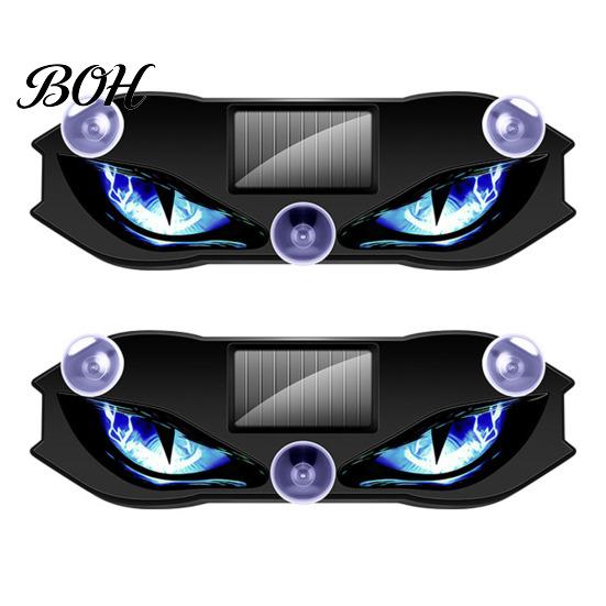 Solar Powered Car Interior Lights Devil Eyes Light for Windshield, Window Warning Sign with Three Smart Modes, Enthusiast Styling Accessories