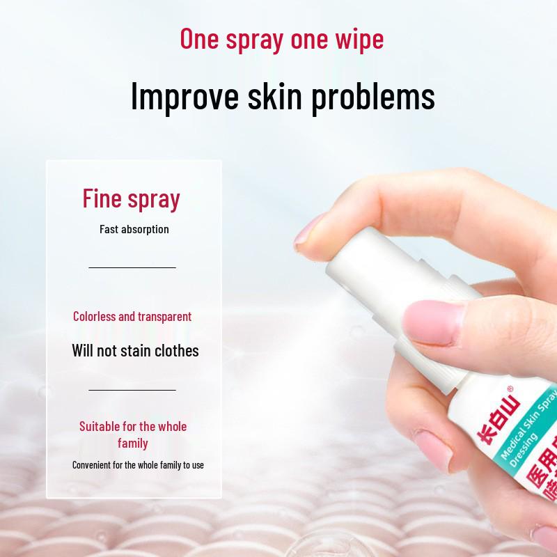 Changbai Mountain Skin Spray for Eczema, Dermatitis, Acne, Itching, and Non-Chronic Wound Care.