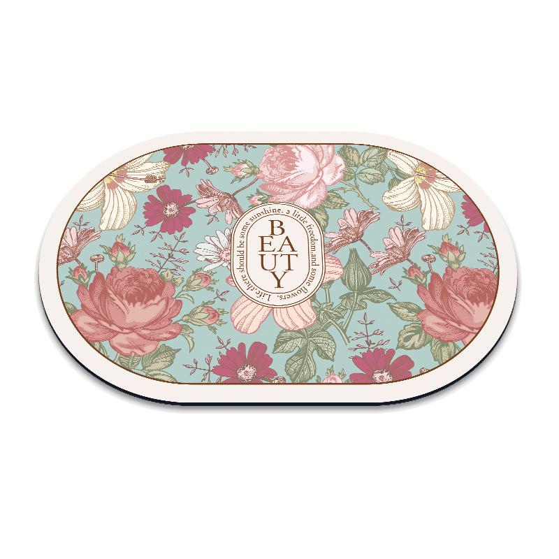 Flower Pattern Can Be Scrubbed Pvc Door Mat Mat Entry Door Mat Entry Mat Non-slip Door Mat Can Be Cut Carpet