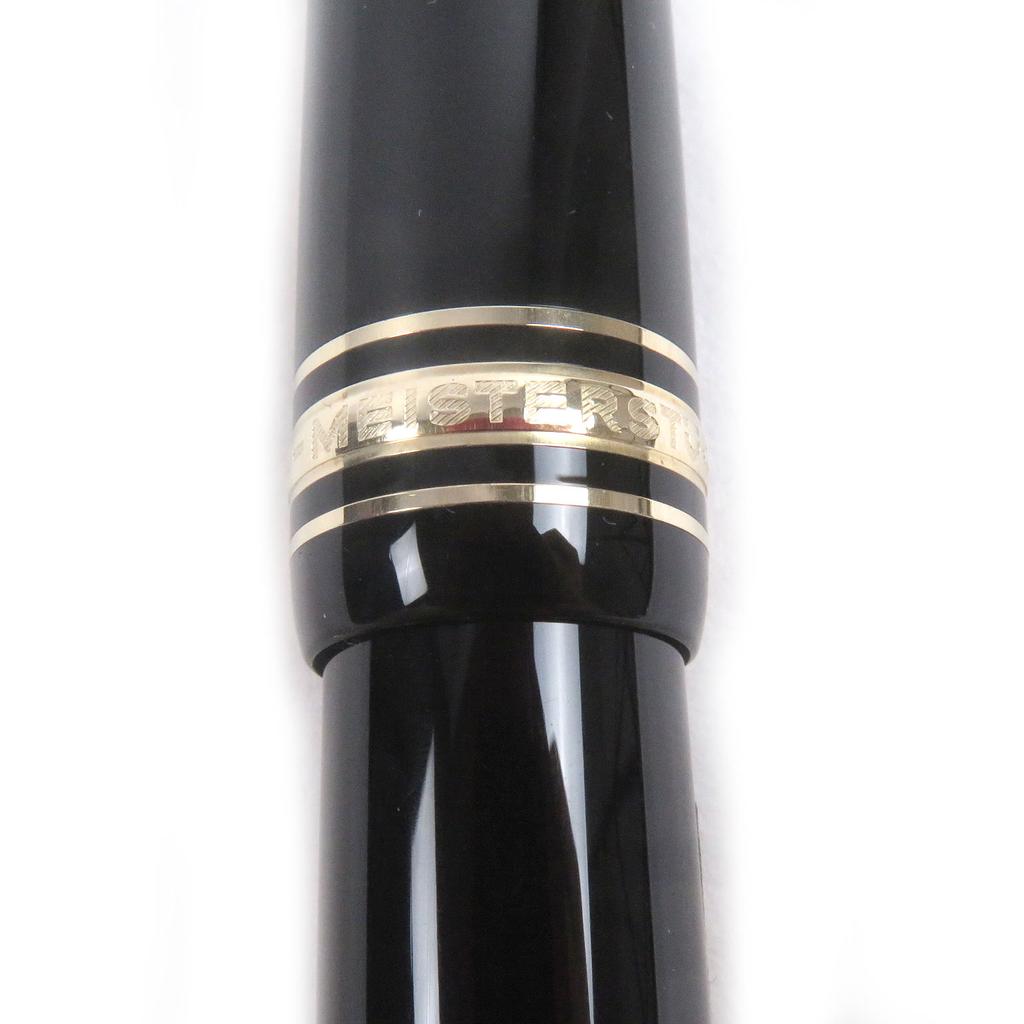 Excellent MONTBLANC Fountain Pen Meisterstück 146 Cap Type Black Gold 14K Mens Used