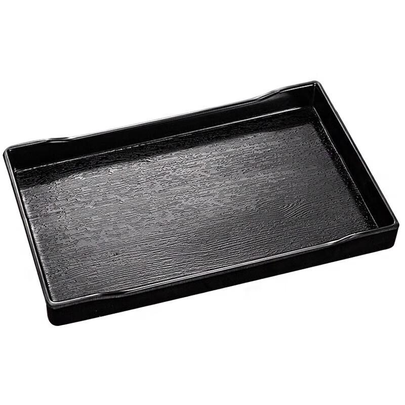 Japanese Style Black Melamine Serving Tray