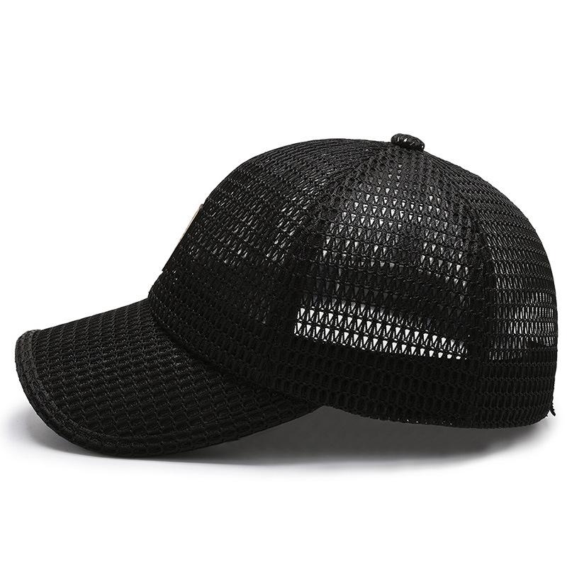 New Men's Spring and Summer Net Cap Shade Sunscreen Cap Breathable Cap Rough Net Fishing Cap