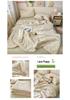 Pure Cotton Summer Quilt Set - 4 Pieces, Machine Washable, Ideal for Dorms