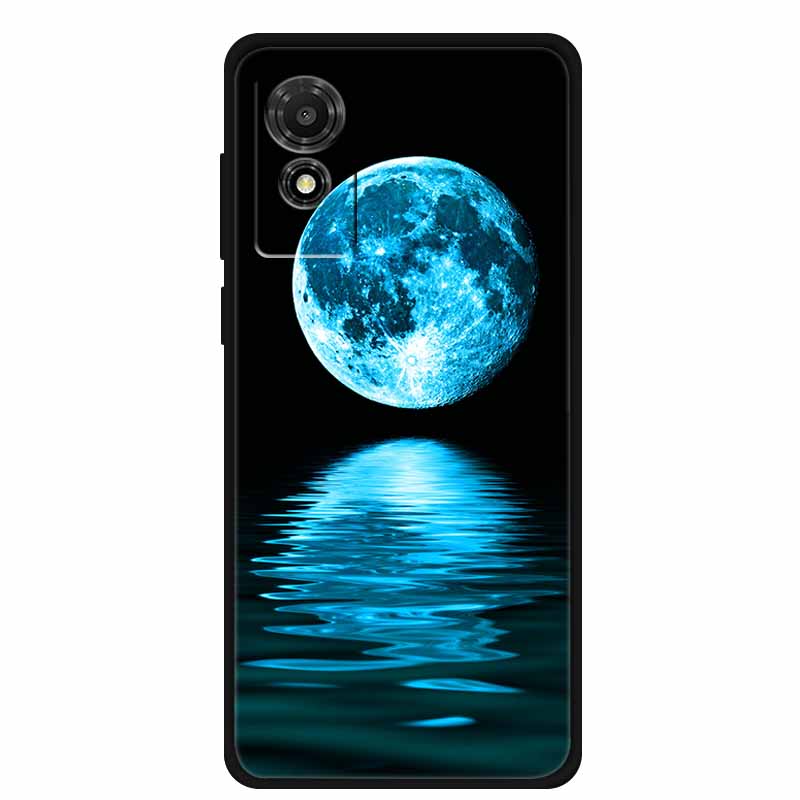 Etui na TCL 501 2024 Miękkie Etui Silikonowy Tylny Pokrowiec na TCL T433D Ochronna Obudowa Etui na TCL 501 Etui Kreskówkowe Zwierzątko TCL501