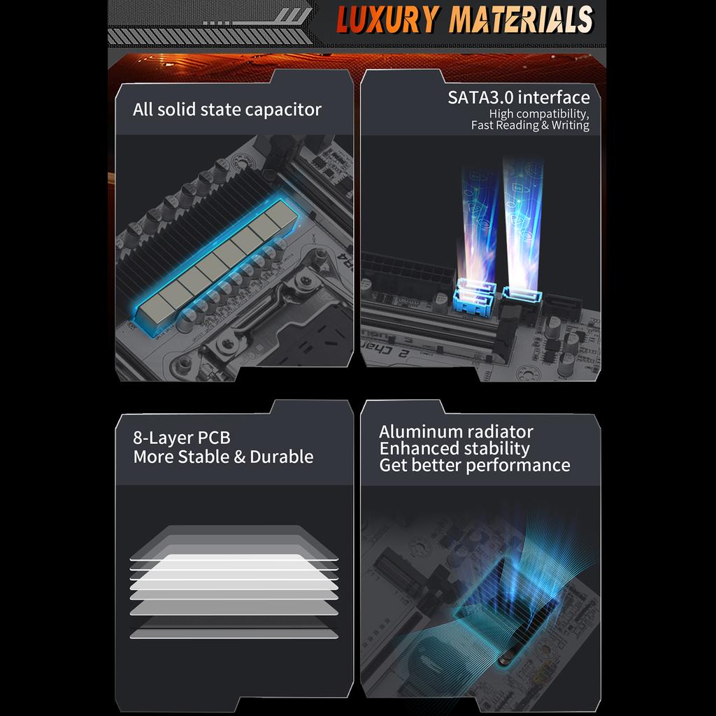 JINGSHA LGA 2011-3 V3CelsiusV4     Desktop MATX Motherboard PCI-E 3.0 X16   Gaming-Motherboard 4*DDR4 128GB  3.0 Gigabit Ethernet