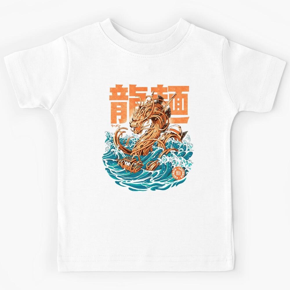 Great Ramen Dragon off Kanagawa Kids T-Shirt 120