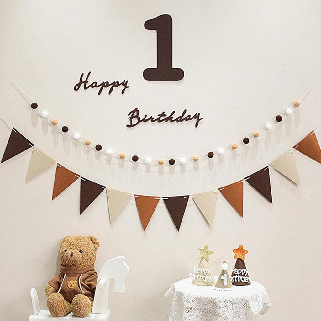 Non-Woven Fabric Birthday Banner for Children's First Birthday Celebration