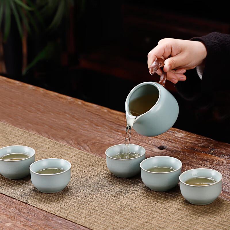 Dragon Carp Celadon Tea Set