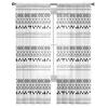 Cortinas Traslúcidas con Textura Dibujada a Mano de Líneas Retro para Sala de Estar, Dormitorio, Habitación Infantil, Tratamiento de Ventana de Tul, Cortinas
