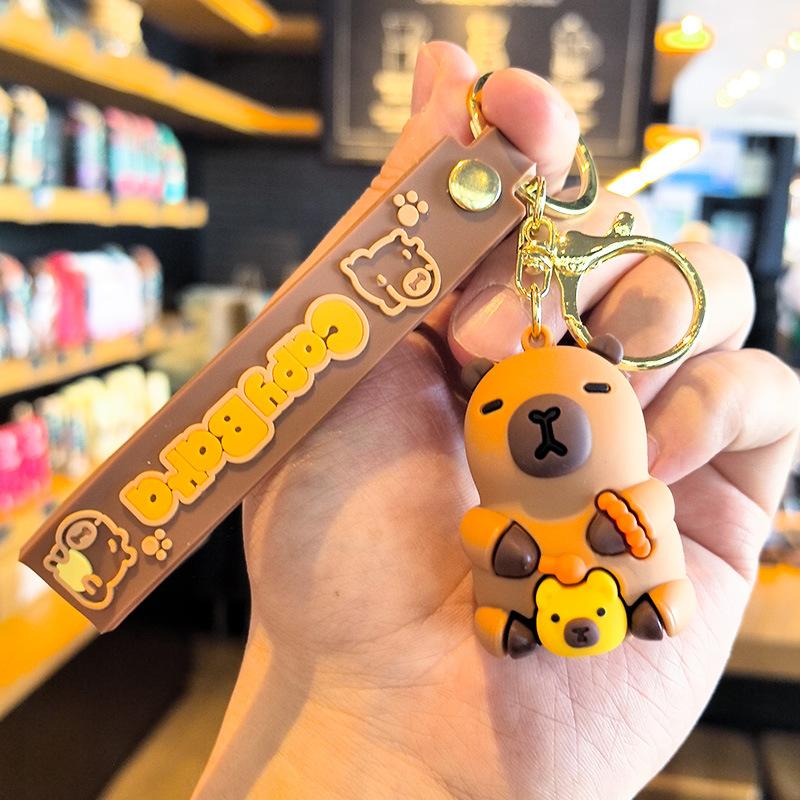 13th Generation Duckling Capibara Keychain Doll Machine Cute Dolphin International Children's Day Loong Boat Festival