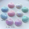 10 Beautiful AB Color Resin Shell with Holes Rhinestone Diy Jewelry Bracelet Body Code Keychain Earrings Decorative Accessories