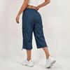 Pantalones Capri Cargo para Mujer Secado Rápido Múltiples Bolsillos Deportes al Aire Libre Running Senderismo Casual Ropa de Trabajo Pantalones