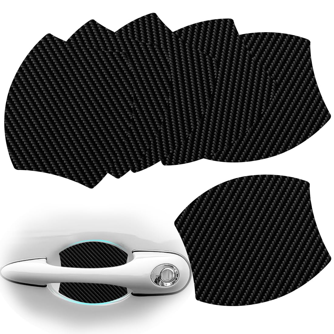 

Maplewoodcar Door Handle Carbon Car Door Scratch Easy Japanese Instructions 2 Bonus Protectors Protectors, Magnetic, Scratch-Resistant [Strong Magnet,