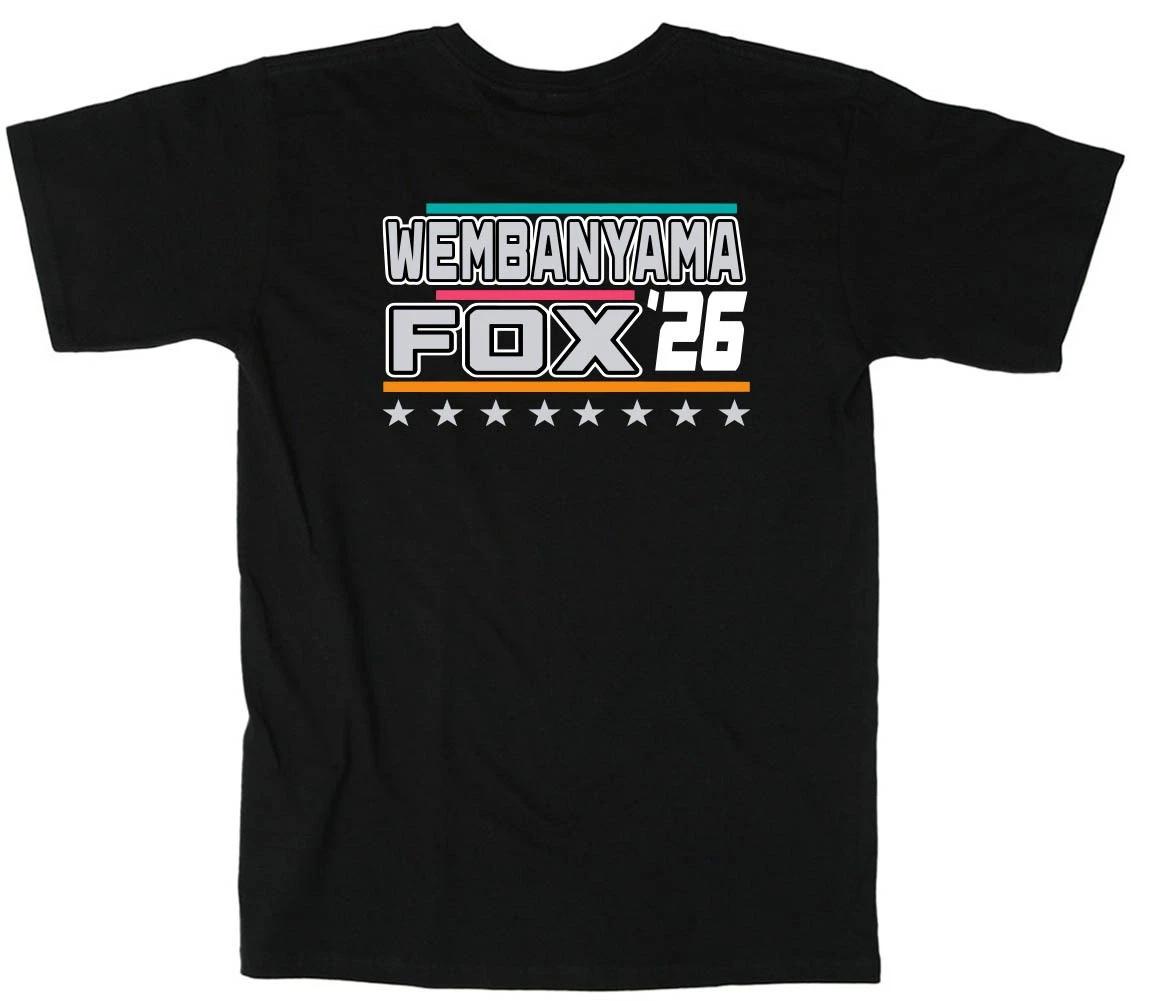 Victor Wembanyama De Aaron Fox Spurs Shirt T-Shirt XL