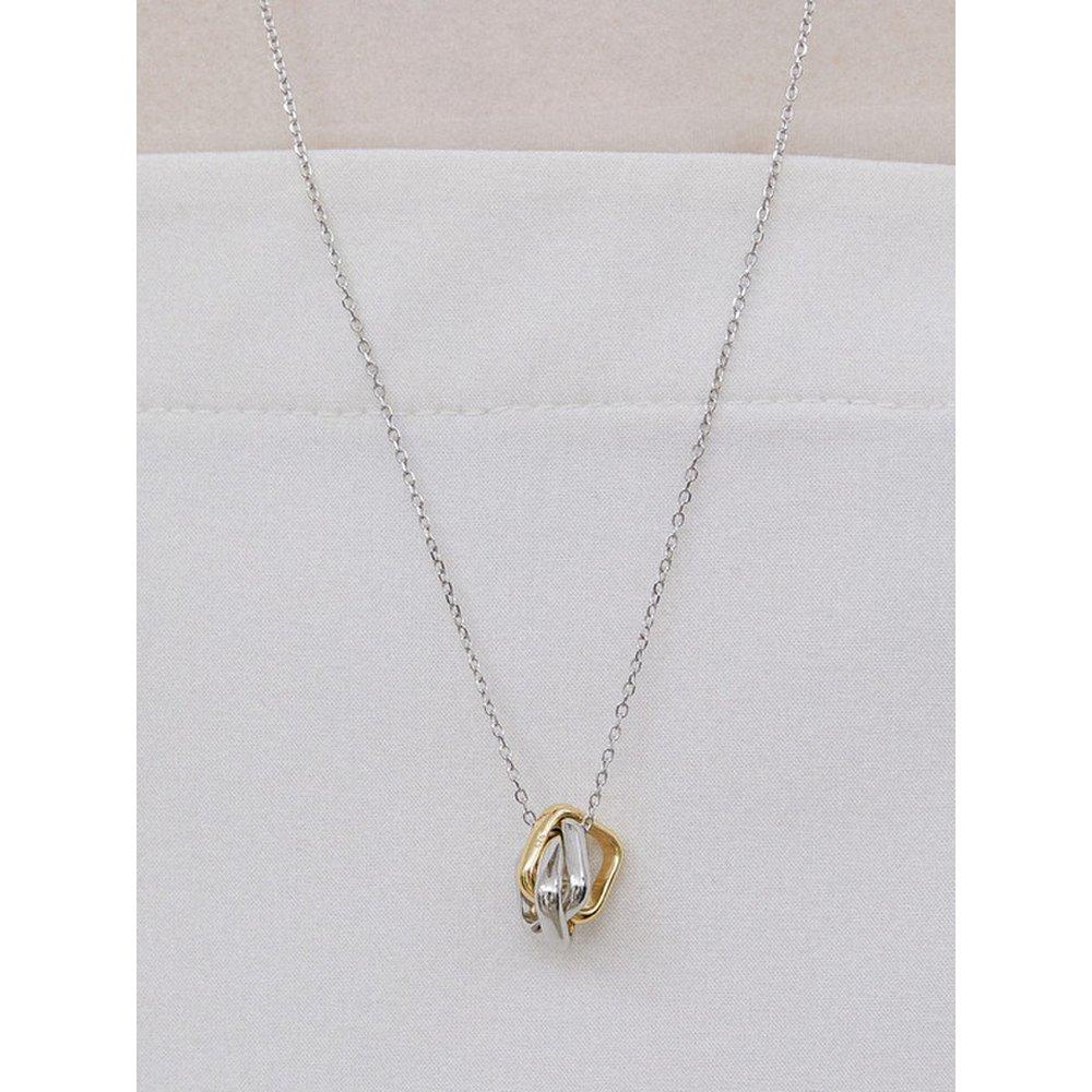 

[Byhyeres] Silver (C) Moving Square Necklace M Bh7N53730C9700