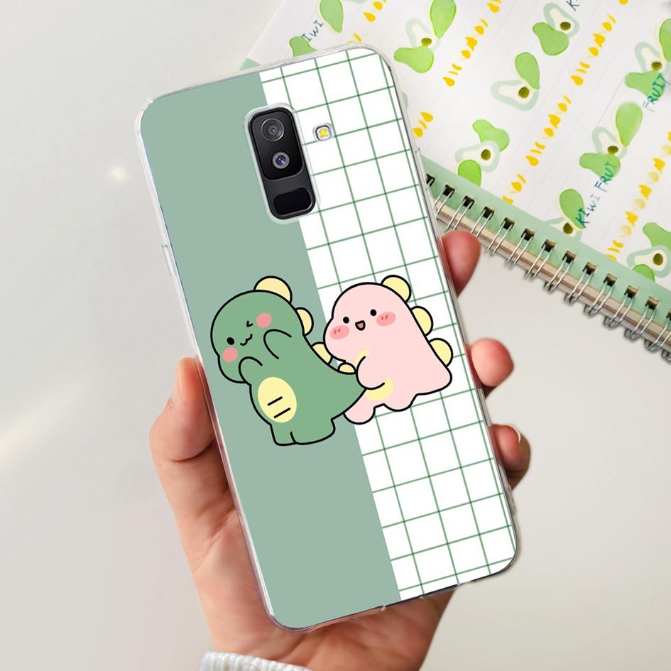 For Samsung A6 Plus 2018 Case SM-A605F New Fashion Butterfly Marble Soft Silicone Funda For Samsung Galaxy A6 A6+ SM-A600F Cover