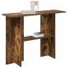 Console Table Smoked Oak 100 x 30 x 75 cm Engineered Wood