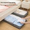 Underbed Wardrobe Clothes Organizer Bag - Cotton Quilt Storage with Visible Design