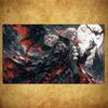 Gothic Vampire Count Bat Castle TCG Playmat 35X60CM Magic Card Battle Mat Non-Slip Durable Stitched Edge Tabletop Playmat