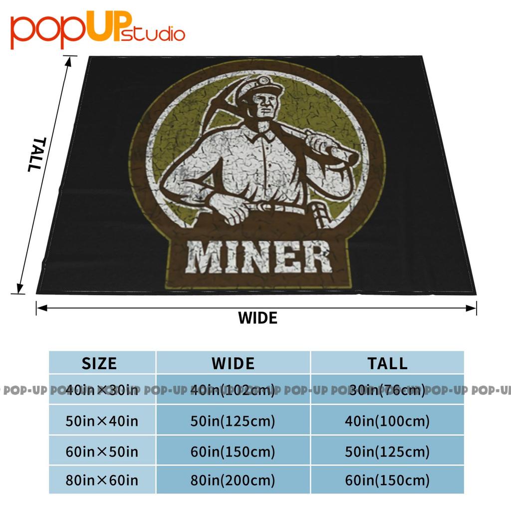 Bergmann Vii Bergarbeiter Mine Minen Bergbau Ultra-Weiche Decke Steppdecke Winter Sofabezug Bettbezüge