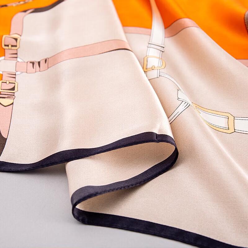 Hengyuanxiang 100% Mulberry Silk Long Scarf