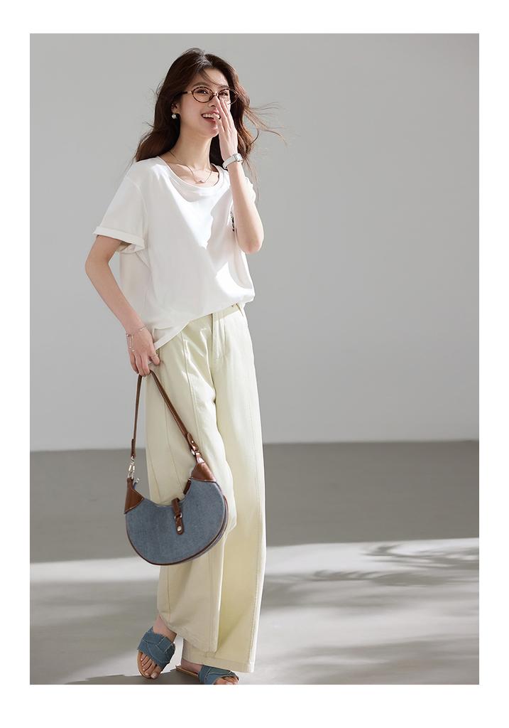 Lightweight Summer Collection: Women's Thin Breathable Wide Leg Pants with Relaxation
