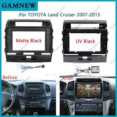 10.1 Inch Car DVD Stereo Radio Android Frame Panel Fascia Cable For Toyota 2007-2015 LAND CRUISER Video Harness Adapter Player